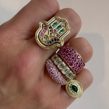 Juicy Gemstone Cigar Band Ring