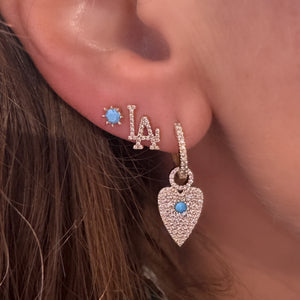 I Love LA Diamond Icon Stud Earrings