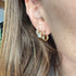 High Polish Heart of Gold Huggie Hoop Earrings