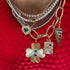 Three Prong Graduated Trio Diamond Tennis Necklace