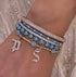 I Heart Turquoise Four Prong Eternity Bracelet