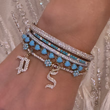 Miss Daisy Turquoise & Diamond Flower Bracelet