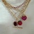Whimsy Large Gemstone Heart Charm