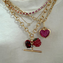 Whimsy Large Gemstone Heart Charm