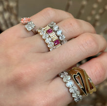 Toi & Moi Pink & White Lab Grown Diamond Ring