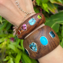 Milestones by AB for My Story Narrow Multi-Shape Gemmy Wood Cuff Bracelet