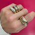 Classic Opal Heart Nomad Band Ring
