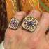 One of a Kind Pink Sapphire Heart Burst Ring