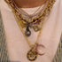The MAC Double Bezel Mint Green Amethyst Ball Chain Necklace