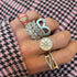 Half Oval Cut Lab Grown Diamond Eternity Band Ring