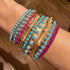 Matte Gold & Diamond Bamboo Bangle Bracelet