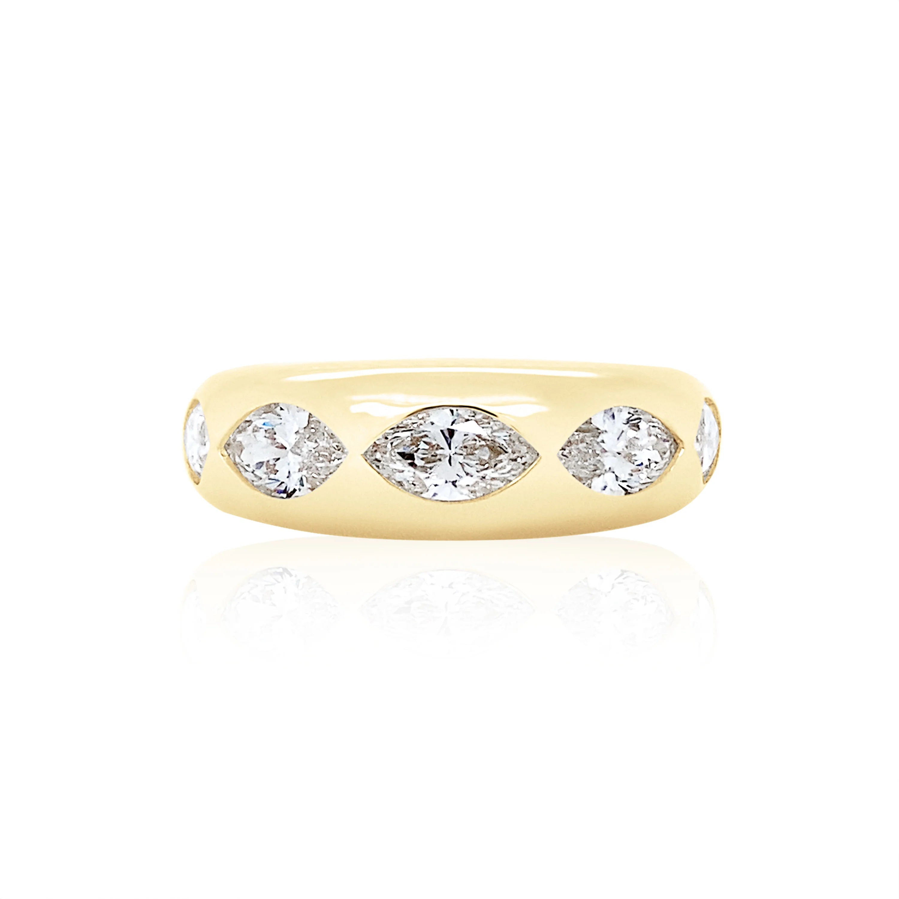 Five Stone Diamond Marquise Classic Ring