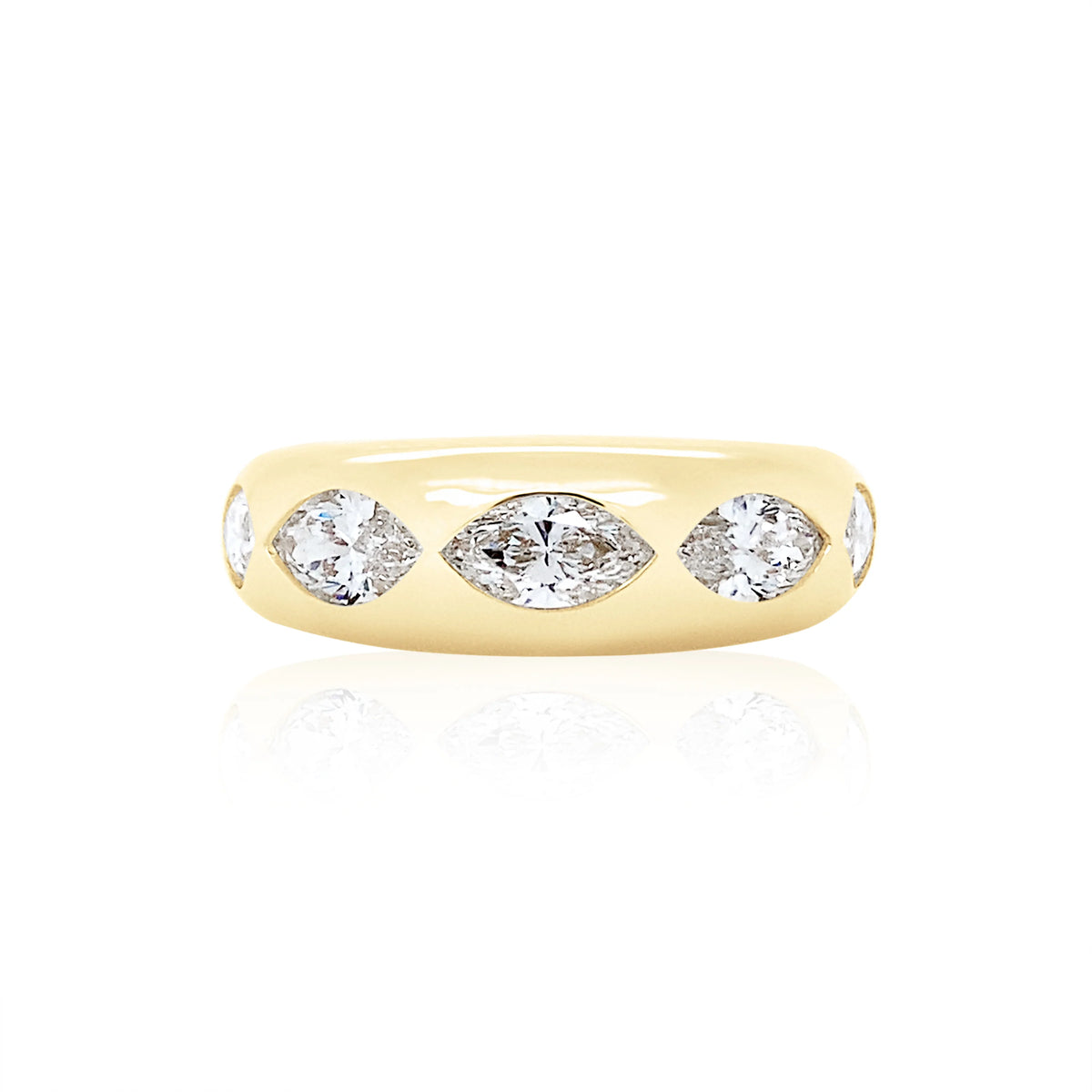 Five Stone Diamond Marquise Classic Ring