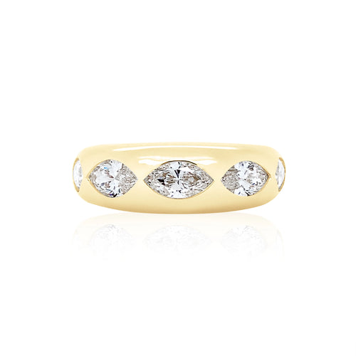 Five Stone Diamond Marquise Classic Ring