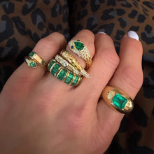Flexible Emerald Baguette Ring