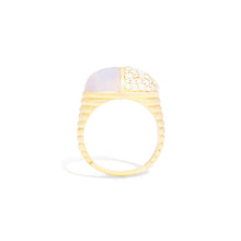 Found Cap Gemstone Cocktail Ring