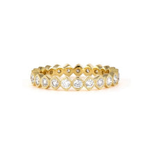 Narrow Show your Love Bezel Set Gemstone or Diamond Eternity Band Ring
