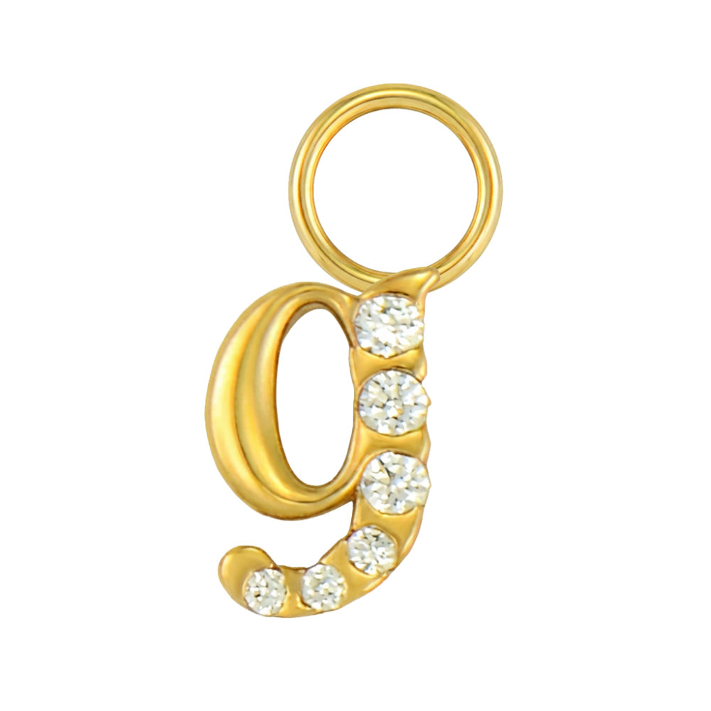 Mini Diamond Initial Charm
