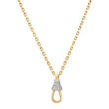 Glitzy Gold Chain with Diamond Enhancer Drop Clip