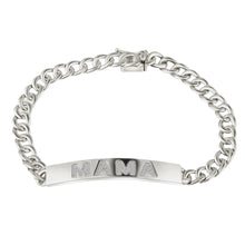 Gold Cuban Link Mama ID Bracelet