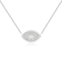 Gold & Diamond Evil Eye Protection Necklace