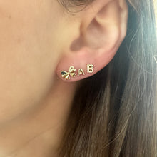 Gold Estee Bow Studs