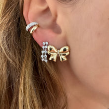 Gold Evie Bow Stud Earrings