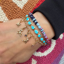 Gold Mini Script Initial Charm Clip