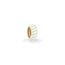 Gold Ceramic Wave Big Bead