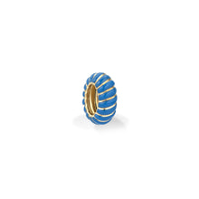 Gold Ceramic Wave Big Bead