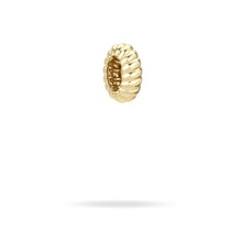 Gold Ceramic Wave Big Bead