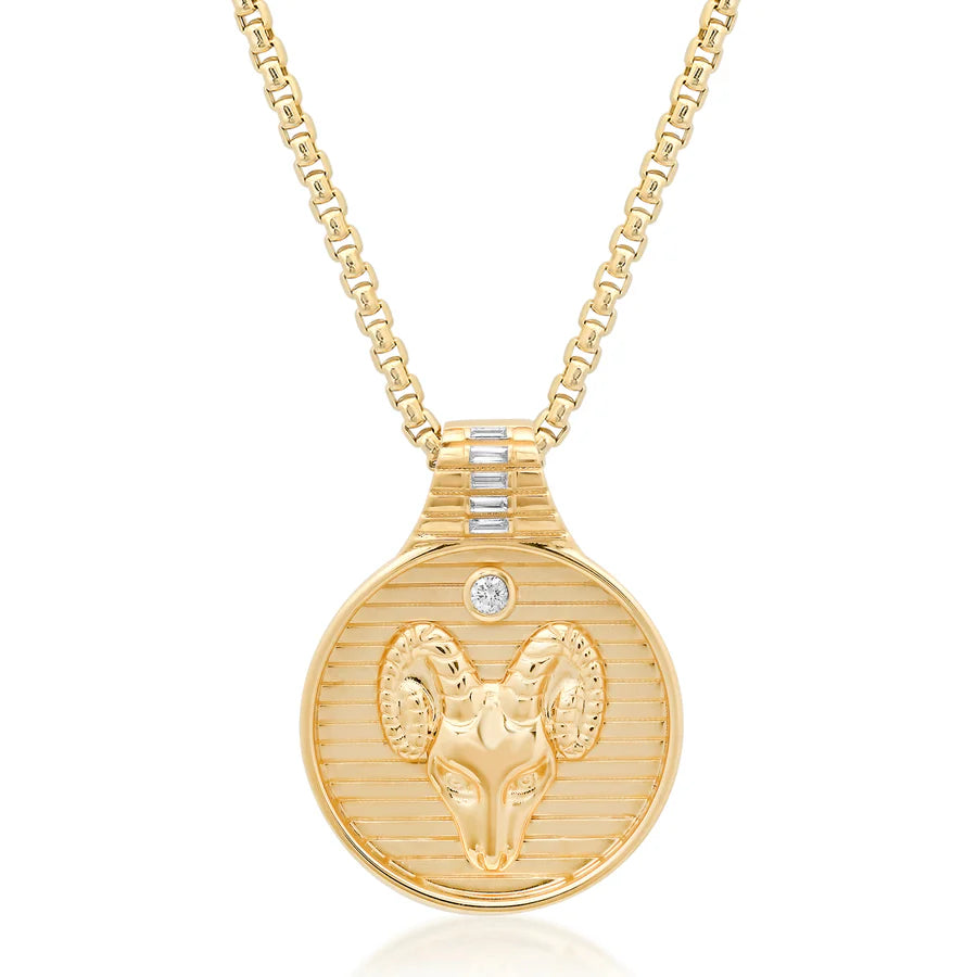 Zodiac Medallion Pendant