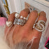Graduated Floating Pearl Ring