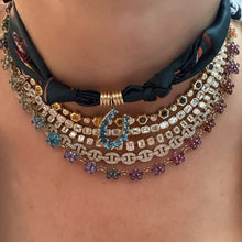 Graduated London Blue Topaz Horseshoe Charm