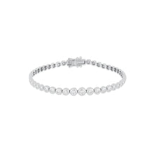 Graduated Diamond Pillow Eternity Bracelet