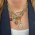 Graduated Lab Grown Emerald Cut Diamond Tennis Necklace