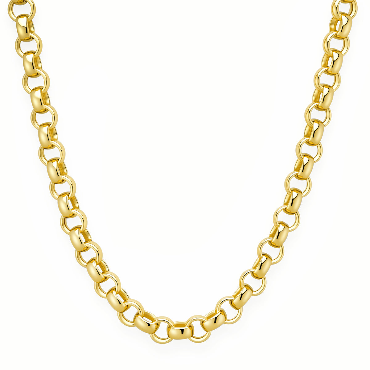 Grandsize Flat Rolo Chain Necklace