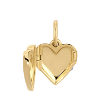Mini Groovy Diamond Heart Locket Charm