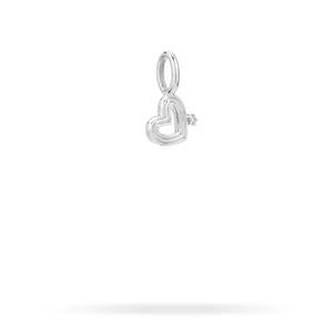 Groovy Mini Diamond Heart Charm