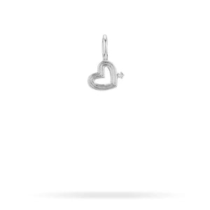 Groovy Mini Diamond Heart Charm