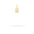Groovy Mini Diamond Initial Charm