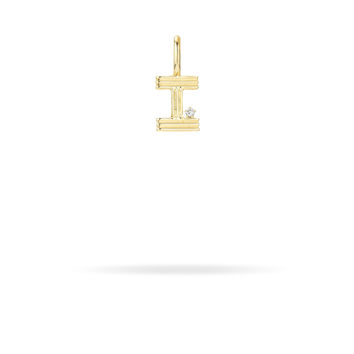 Groovy Mini Diamond Initial Charm