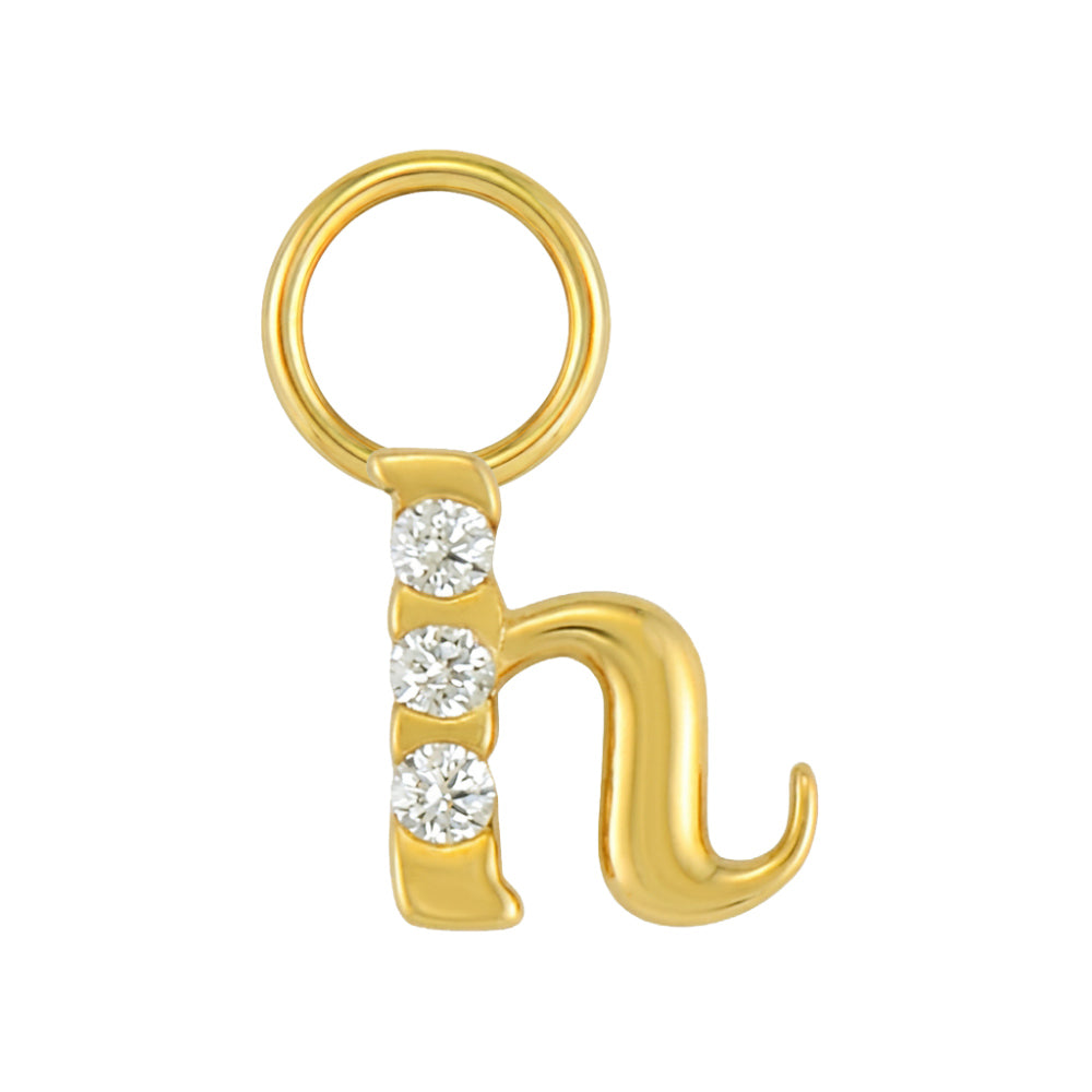 Mini Diamond Initial Charm