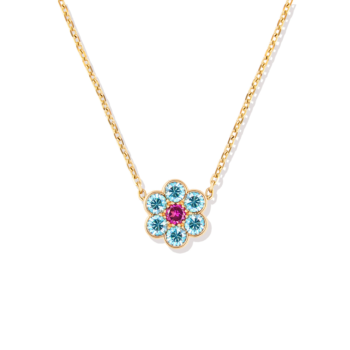 Family Blooms Pendant Flower Necklace