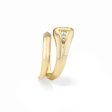 Diamond Signet Wrap Ring