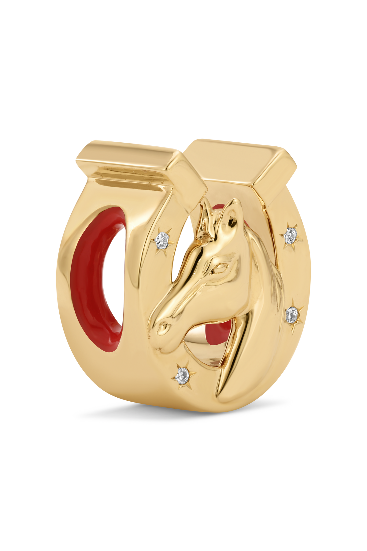 Diamond Horse Head Big Bead