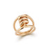 Huxley Gold or Diamond Single Coil Link Ring