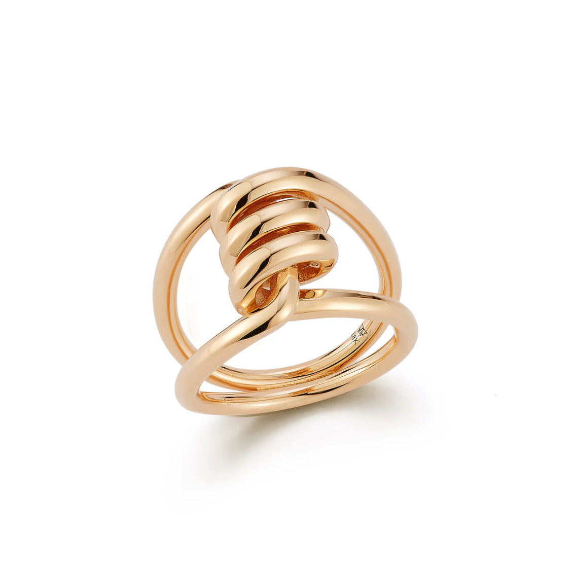 Huxley Gold or Diamond Single Coil Link Ring – Milestones by Ashleigh ...