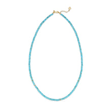 Juliette Turquoise & Diamond Rondelle Beaded Necklace