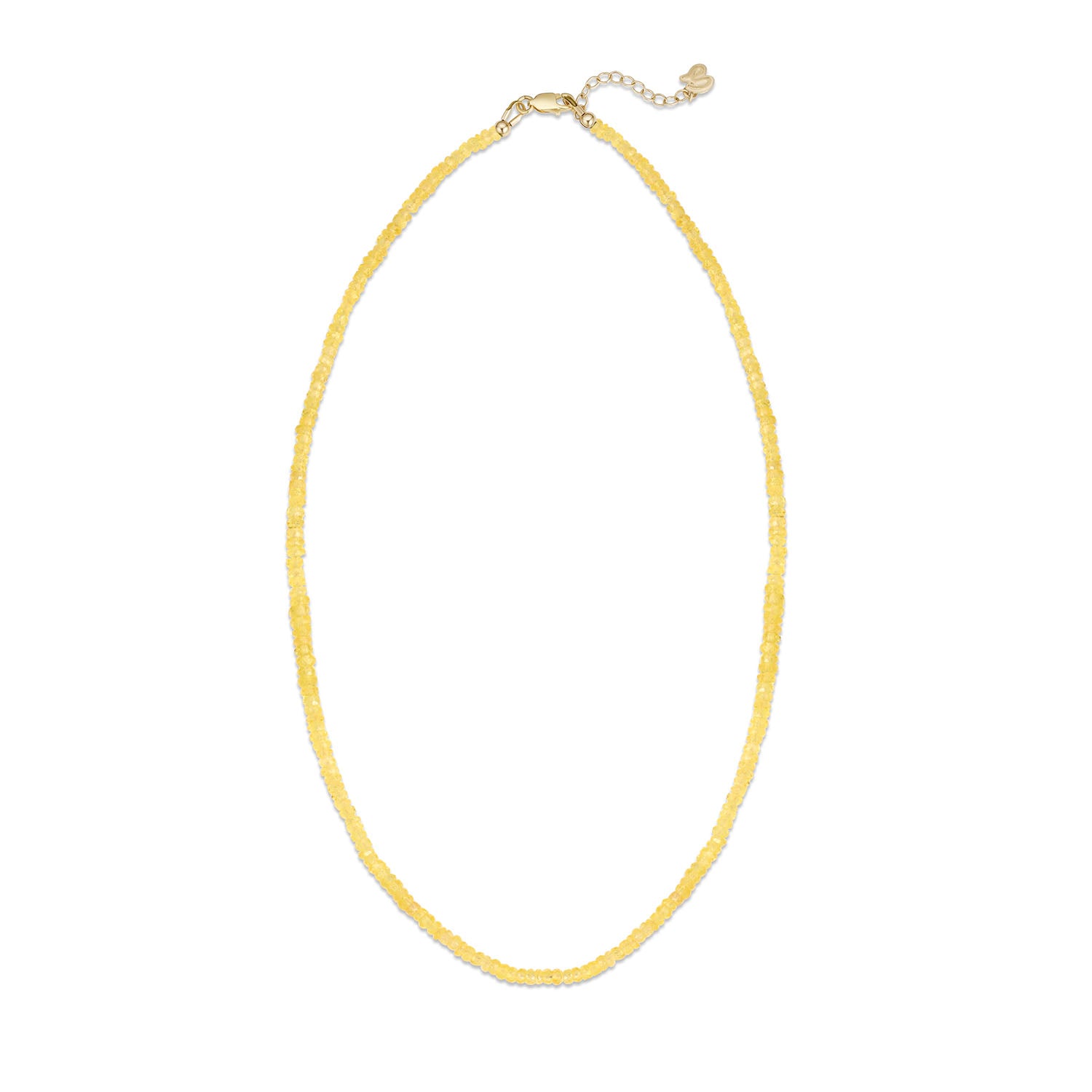 Melina Yellow Sapphire Beaded Necklace